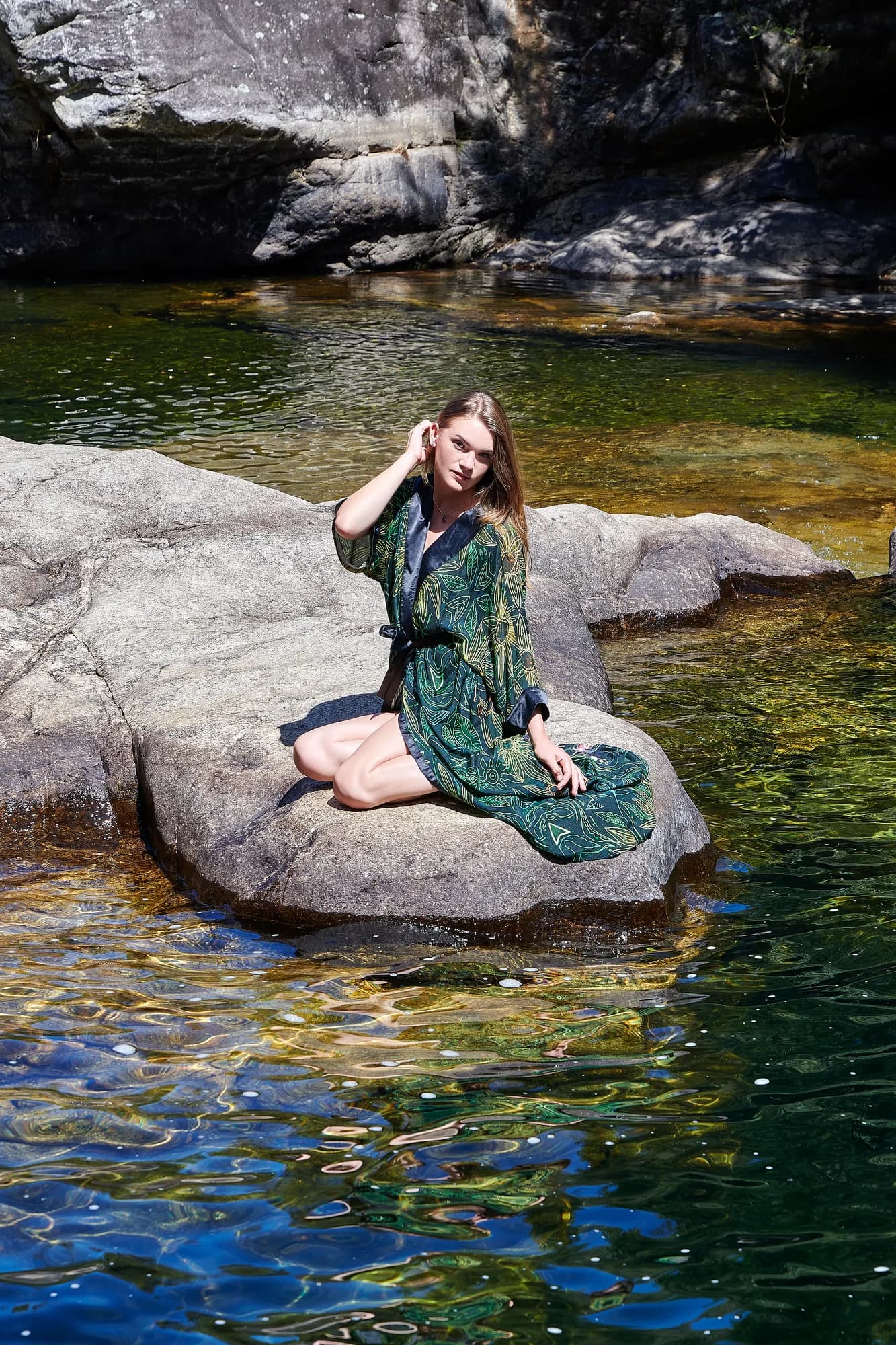 Pacha Verde kimono, look 7, Chaka Arcana collection
