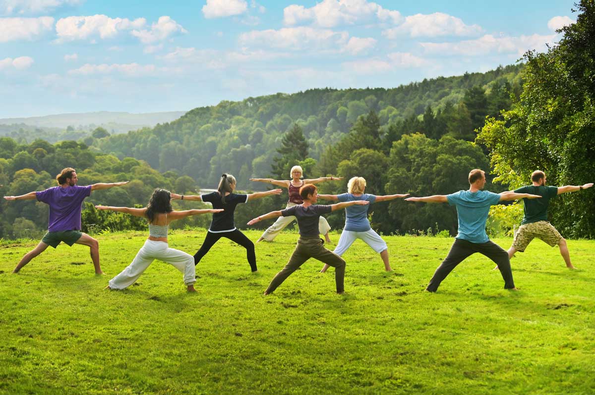 Yoga and meditation in nature